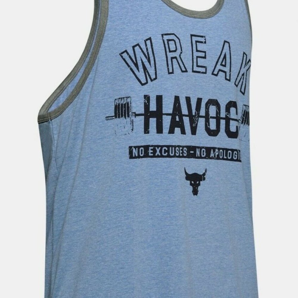 Under Armour Project Rock blue tank top 1346069 - Picture 5 of 6